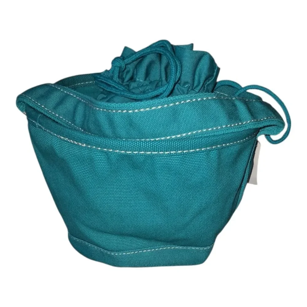 Land's End NWT Teal Glow in the Dark Halloween Drawstring Tote